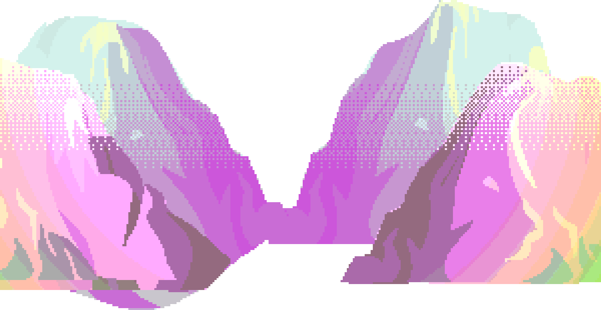 pink mountains